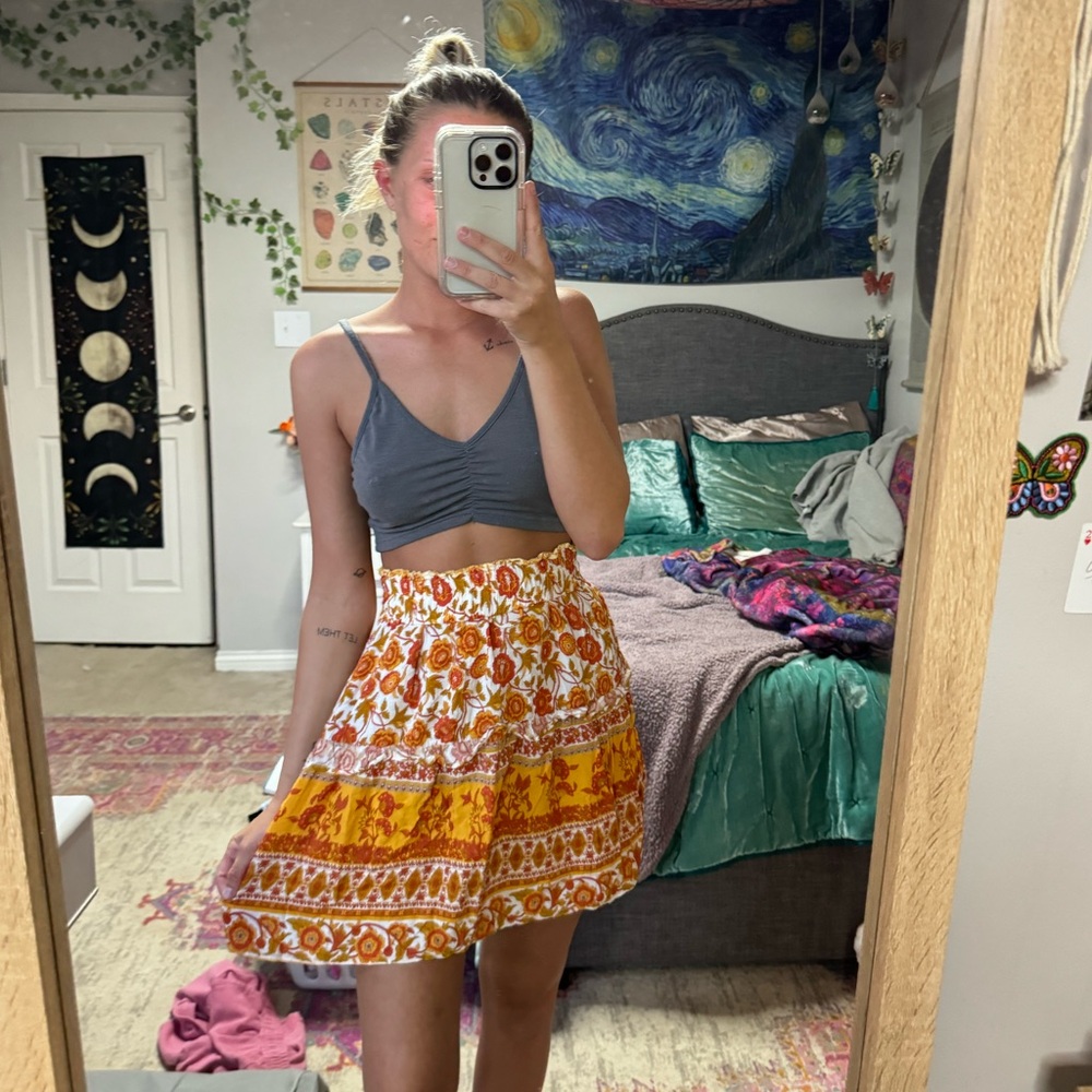 Boutique Floral Skirt